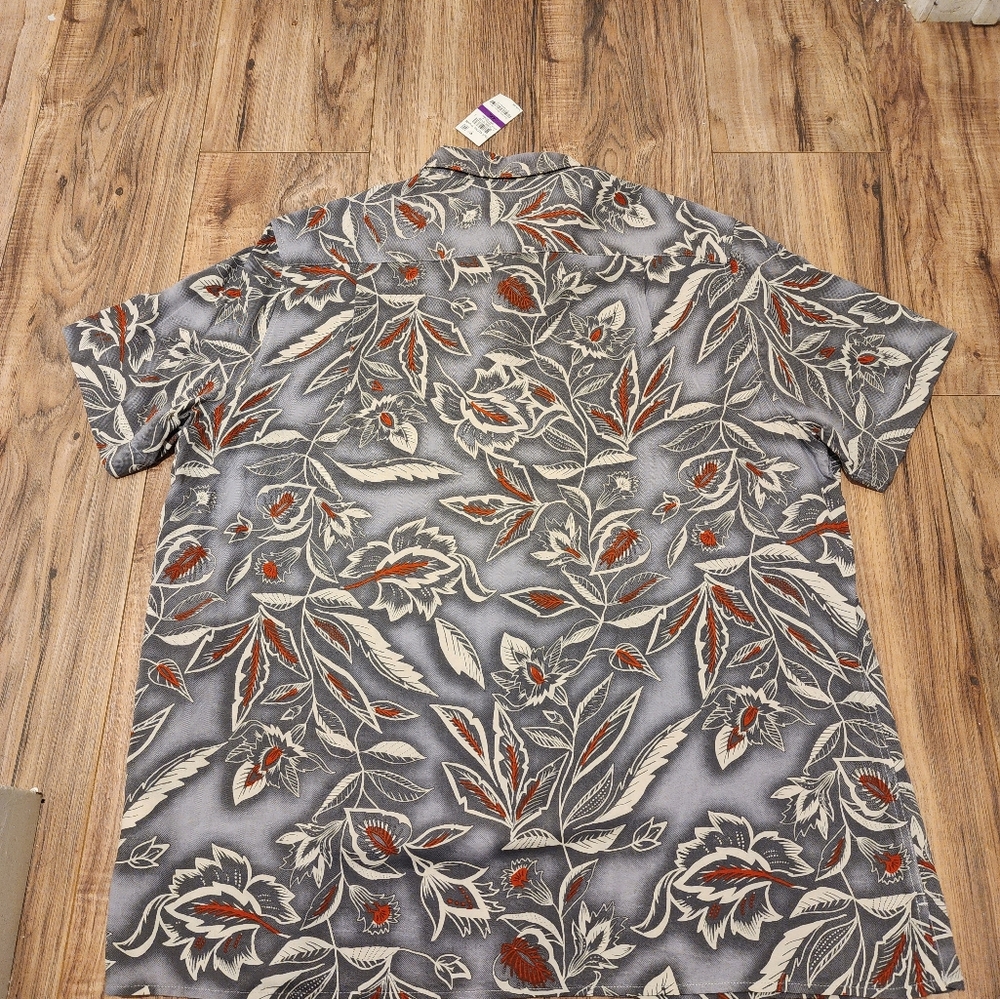 Hawaiian Shirt TASSO ELBA Mod Island Collection Floral Attraction